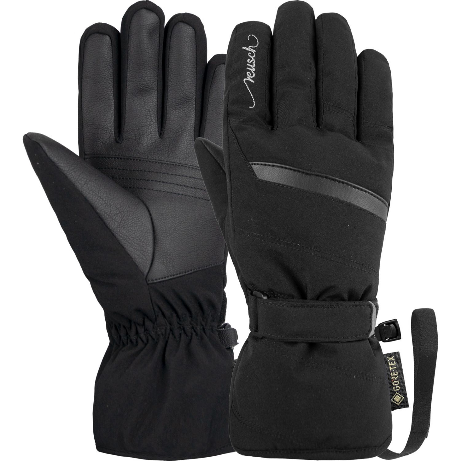 Reusch Sandy, skihandsker, dame, sort/sølv Reusch Sandy, skihandsker, dame, sort/sølv