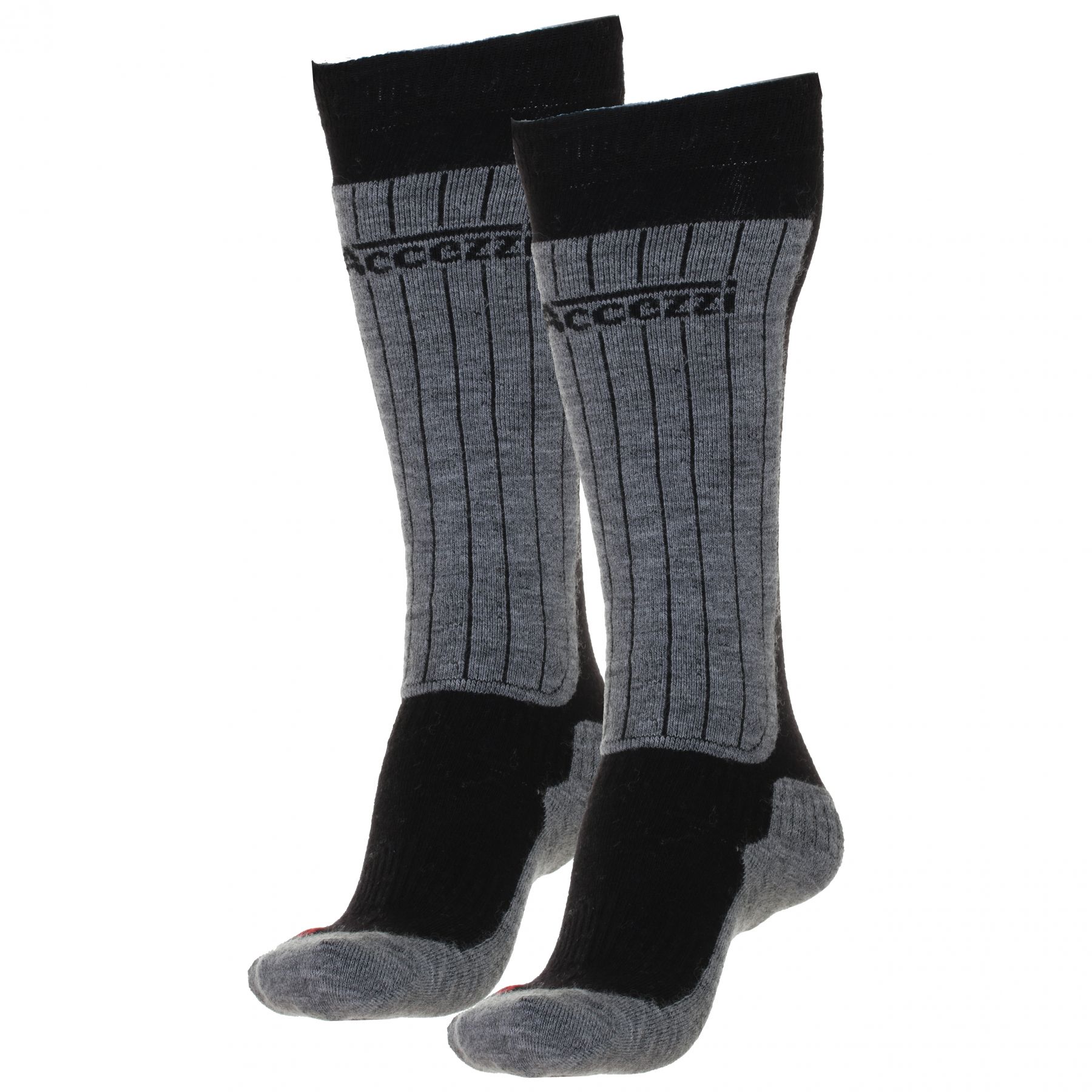 Accezzi Merino 50 skistrømper, 2 par, sort Accezzi Merino 50 skistrømper, 2 par, sort