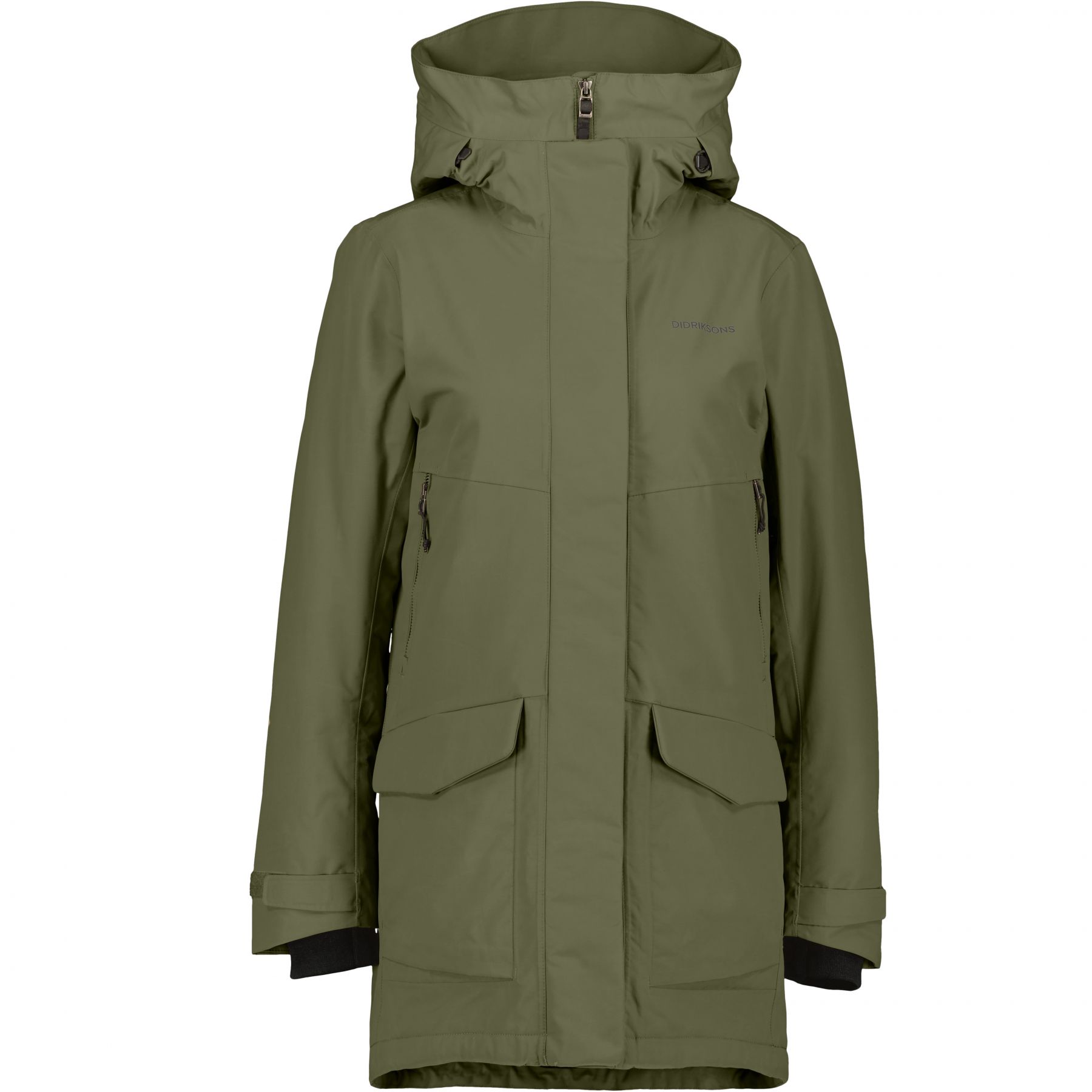 Didriksons Frida, parka, dame, mørkegrøn Didriksons Frida, parka, dame, mørkegrøn