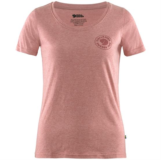 Fjällräven 1960 Logo T-Shirt Womens, Raspberry Red / Melange Fjällräven 1960 Logo T-Shirt Womens, Raspberry Red / Melange