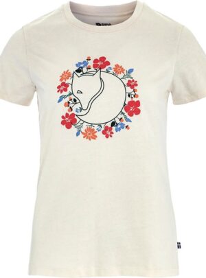 Fjällräven Fjällbloster Fox T-Shirt Kvinder / Damer-chalk white-L - T-Shirts