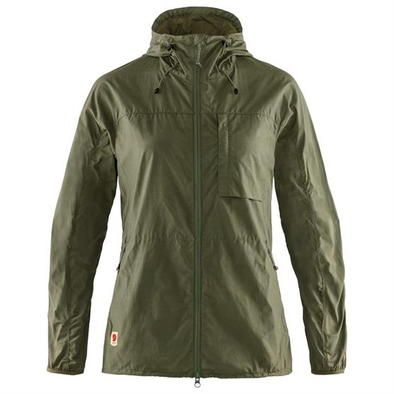 Fjällräven High Coast Wind Jacket Womens, Green Fjällräven High Coast Wind Jacket Womens, Green
