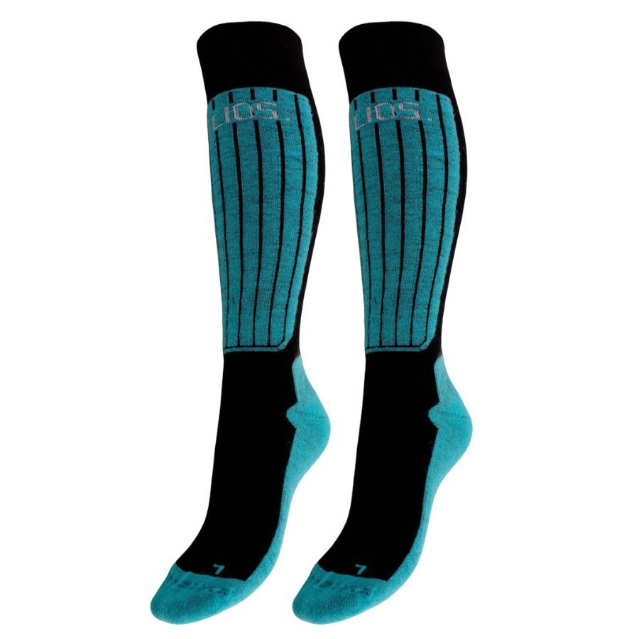 Helios Merino One 60, skistrømper, 2 par, lyseblå Helios Merino One 60, skistrømper, 2 par, lyseblå