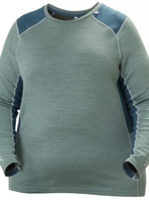 Helly Hansen Lifa Merino Midweight Crew Plus, dame, cactus