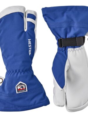 Hestra Army Leather Heli Ski, 3-finger skihandsker, blå