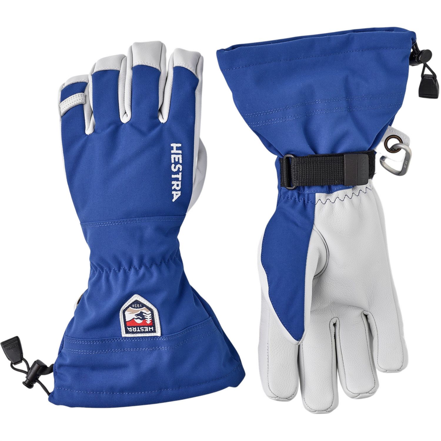 Hestra Army Leather Heli Ski, skihandsker, blå Hestra Army Leather Heli Ski, skihandsker, blå