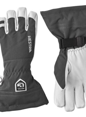 Hestra Army Leather Heli Ski, skihandsker, grå