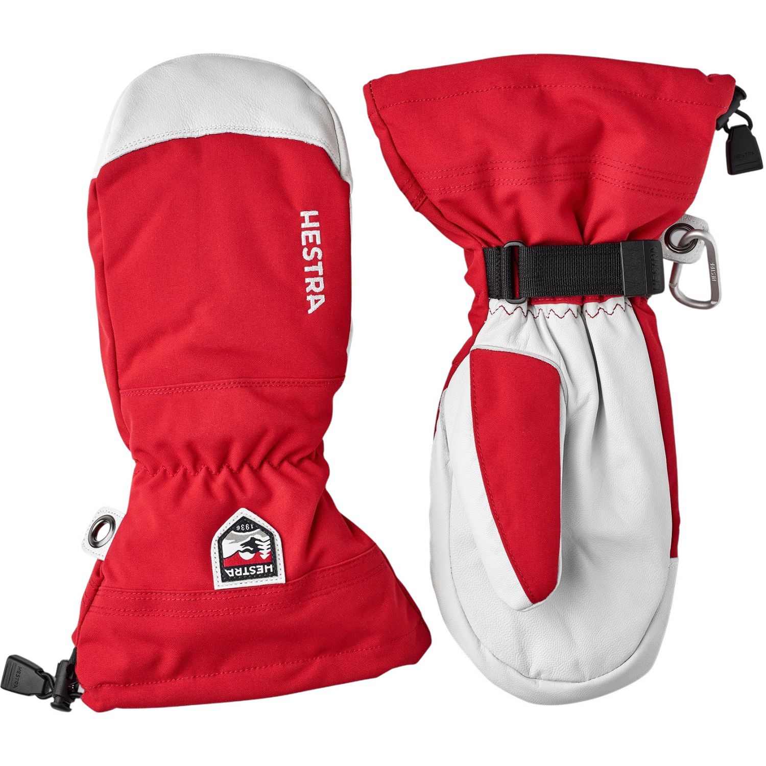 Hestra Army Leather Heli Ski, skiluffer, rød Hestra Army Leather Heli Ski, skiluffer, rød