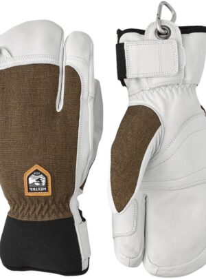 Hestra Army Leather Patrol, 3-finger skihandsker, olive