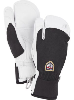 Hestra Army Leather Patrol 3-finger skihandsker, sort