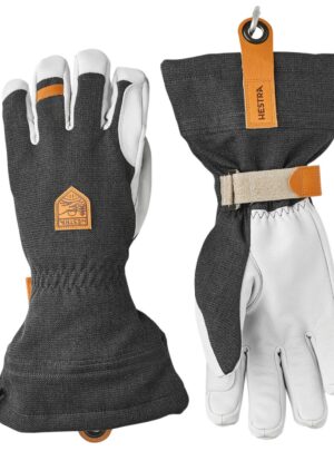 Hestra Army Leather Patrol Gauntlet, skihandsker, mørkegrå