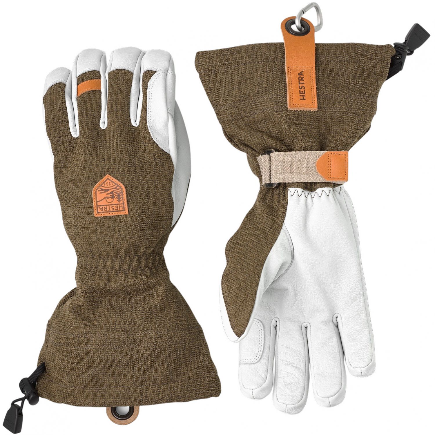 Hestra Army Leather Patrol Gauntlet, skihandsker, olive Hestra Army Leather Patrol Gauntlet, skihandsker, olive