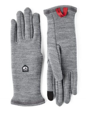 Hestra Gravita Merino Liner - 5 Finger, Grey
