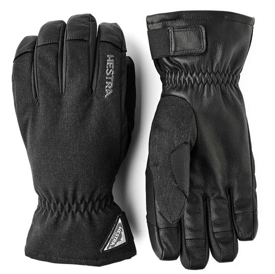Hestra Powder Short - 5 Finger, Black Hestra Powder Short - 5 Finger, Black