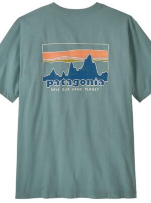 Patagonia Mens '73 Skyline T-Shirt, Blue Sage