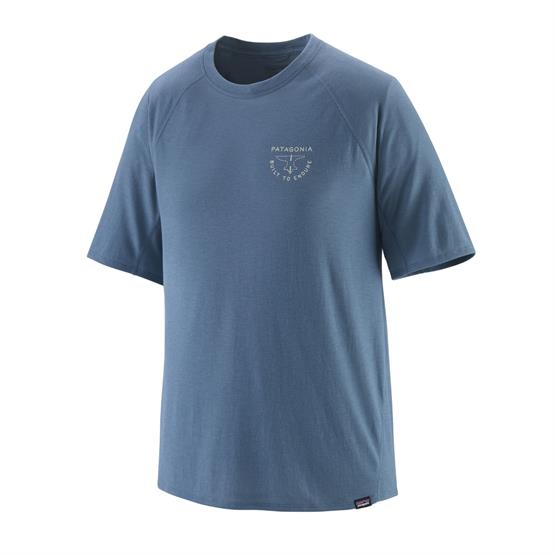 Patagonia Mens Cap Cool Trail Shirt, Forge Mark / Utility Blue Patagonia Mens Cap Cool Trail Shirt, Forge Mark / Utility Blue