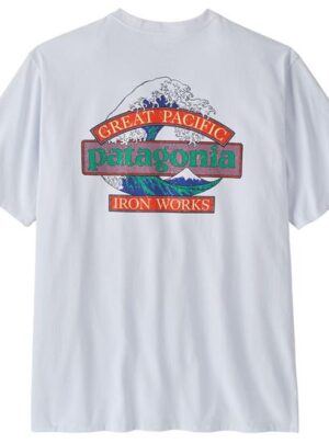 Patagonia Mens Great Waves Responsibili-Tee, White