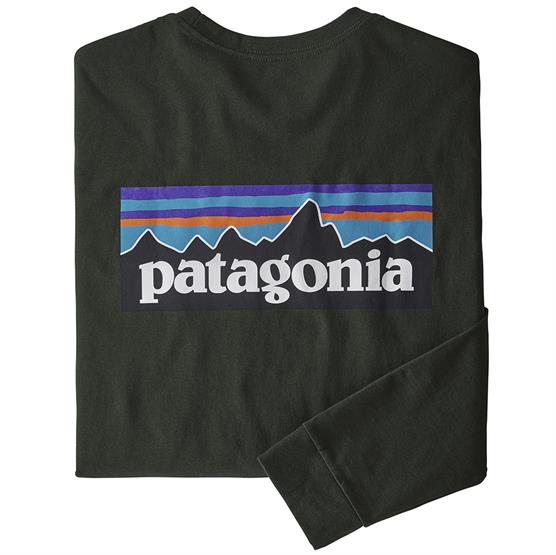 Patagonia Mens L/S P-6 Logo Responsibili-Tee, Kelp Forest Patagonia Mens L/S P-6 Logo Responsibili-Tee, Kelp Forest