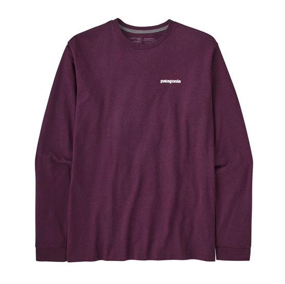 Patagonia Mens L/S P-6 Logo Responsibili-Tee, Night Plum Patagonia Mens L/S P-6 Logo Responsibili-Tee, Night Plum