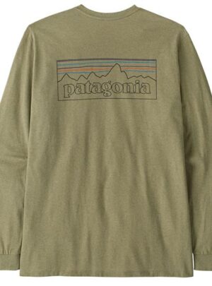Patagonia Mens L/S P-6 Logo Responsibili-Tee, P-6 Outline