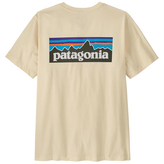Patagonia Mens P-6 Logo T-Shirt, Undyed Natural Patagonia Mens P-6 Logo T-Shirt, Undyed Natural