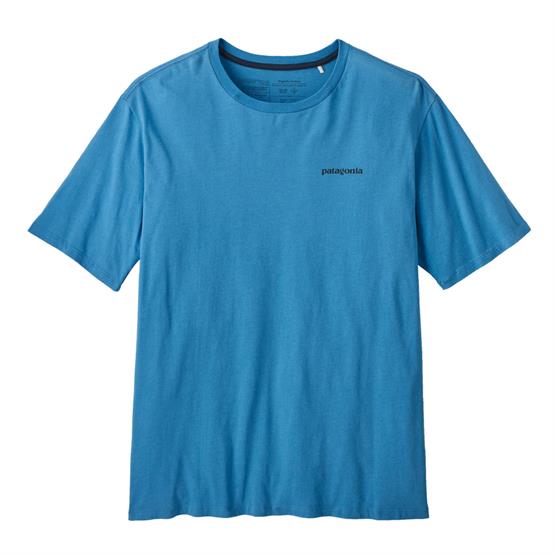 Patagonia Mens P-6 Mission Organic T-Shirt, Anacapa Blue Patagonia Mens P-6 Mission Organic T-Shirt, Anacapa Blue