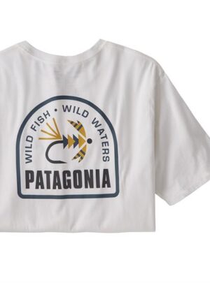 Patagonia Mens Soft Hackle Organic T-Shirt, White