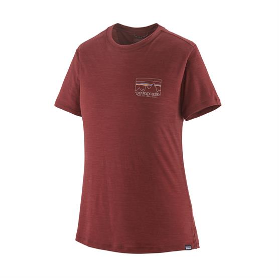 Patagonia Womens Cap Cool Merino Blend Shirt, Sequoia Red Patagonia Womens Cap Cool Merino Blend Shirt, Sequoia Red