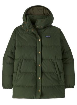 Patagonia Womens Cotton Down Parka, Torrey Pine Green