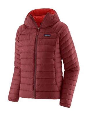 Patagonia Womens Down Sweater Hoody, Oxide Red