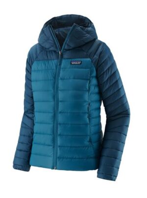 Patagonia Womens Down Sweater Hoody, Wavy Blue
