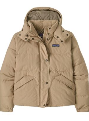 Patagonia Womens Downdrift Jacket, Oar Tan / Seabird Grey