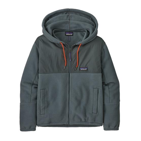 Patagonia Womens Microdini Hoody, Nouveau Green / Orange Patagonia Womens Microdini Hoody, Nouveau Green / Orange