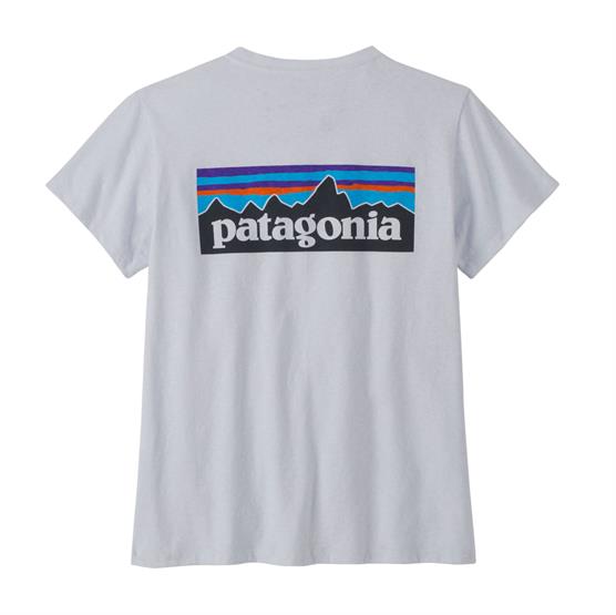 Patagonia Womens P-6 Logo Responsibili-Tee, White Patagonia Womens P-6 Logo Responsibili-Tee, White