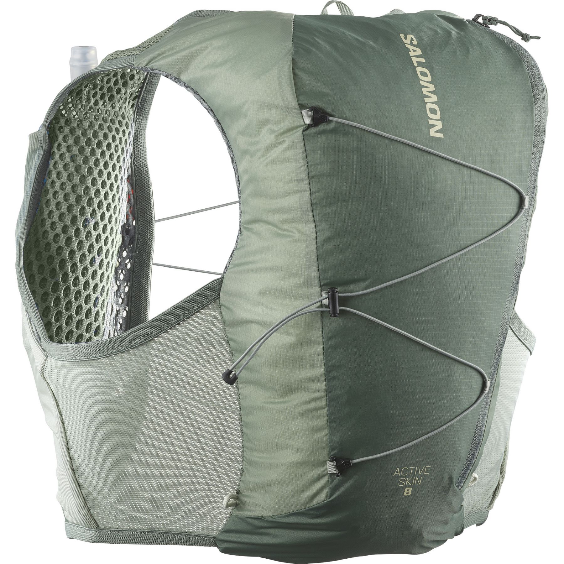 Salomon Active Skin 8 Set, løberygsæk, grå Salomon Active Skin 8 Set, løberygsæk, grå