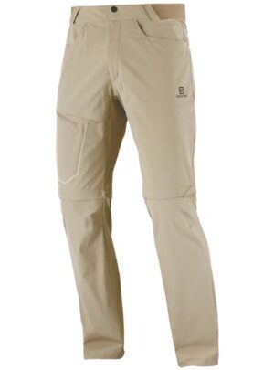 Salomon Wayfarer Zip Off Pants Mens, Roasted Cashew