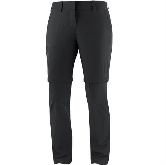 Salomon Wayfarer Zip Off Pants Womens, Black Salomon Wayfarer Zip Off Pants Womens, Black