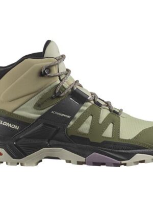 Salomon X Ultra 4 Mid GTX Womens, Alfalfa / Almond Milk