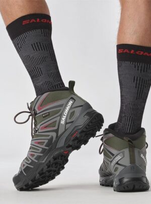 Salomon X Ultra Pioneer Mid GTX Herre / Mænd, peat/q. shade-43 1/3 / UK 9 - Vandrestøvler