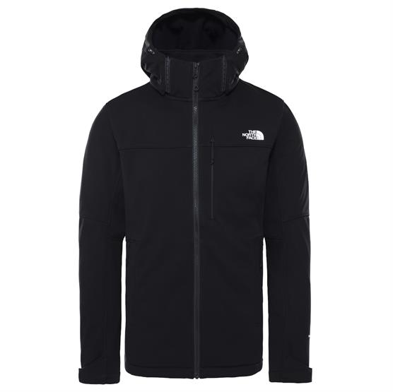 The North Face Mens Diablo Softshell Detachable Hood, Black / Black The North Face Mens Diablo Softshell Detachable Hood, Black / Black