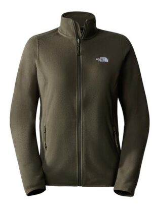 The North Face Womens 100 Glacier FZ, New Taupe Green