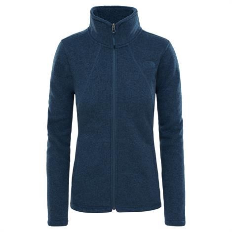 The North Face Womens Crescent Full Zip, Ink Blue Heather The North Face Womens Crescent Full Zip, Ink Blue Heather