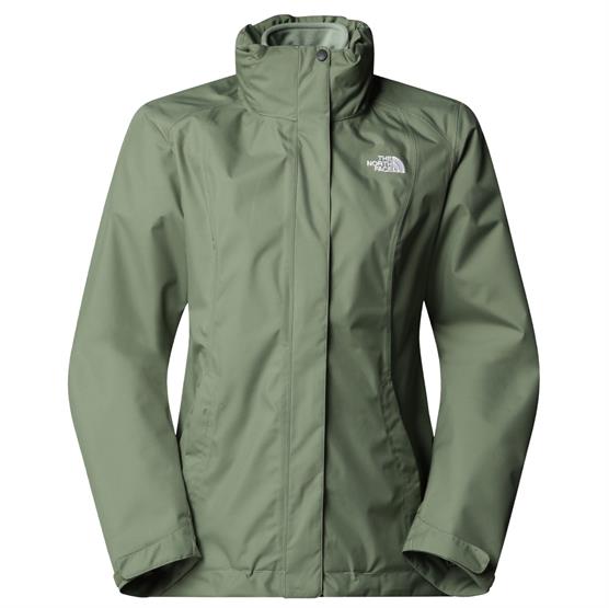 The North Face Womens Evolve II Triclimate Jacket, Bark Mist / Moss The North Face Womens Evolve II Triclimate Jacket, Bark Mist / Moss