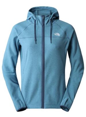 The North Face Womens Homesafe Full Zip Fleece Hoodie, Shady Blue / Sky Blue