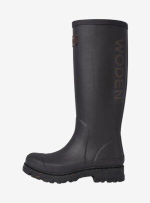 Woden - Le Waterproof gummistøvler til damer (Sort) - 37