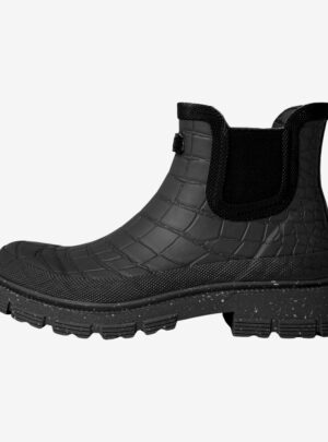 Woden - Liv Croco Waterproof gummistøvler til damer (Sort) - 37