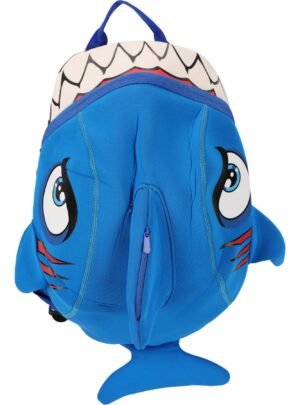 Crazy Safety Shark, rygsæk, junior, blå
