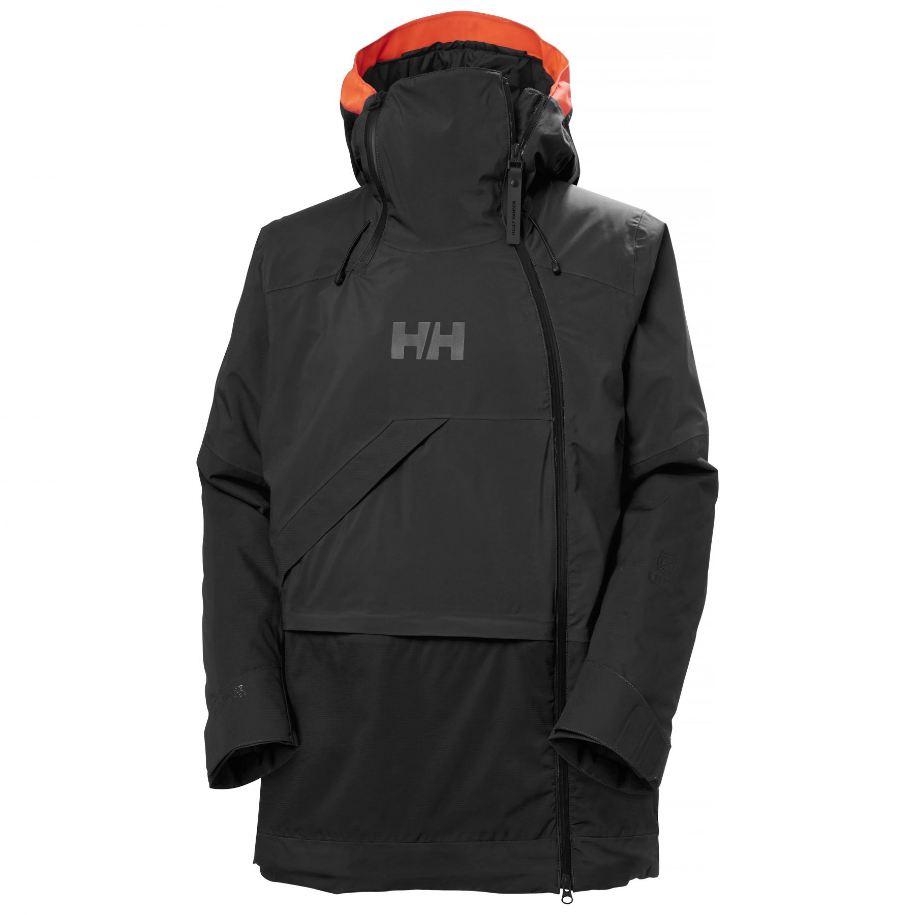 Helly Hansen Powchaser Asymmetric, skijakke, dame, sort Helly Hansen Powchaser Asymmetric, skijakke, dame, sort
