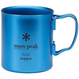 Snow Peak Titanium Double Wall Anodized 450 ml Kop Blå Kopper & muggs