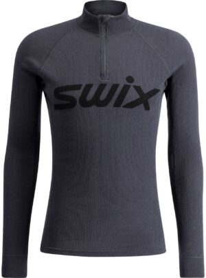 Swix RaceX Merino Half Zip, herre, mørkegrå